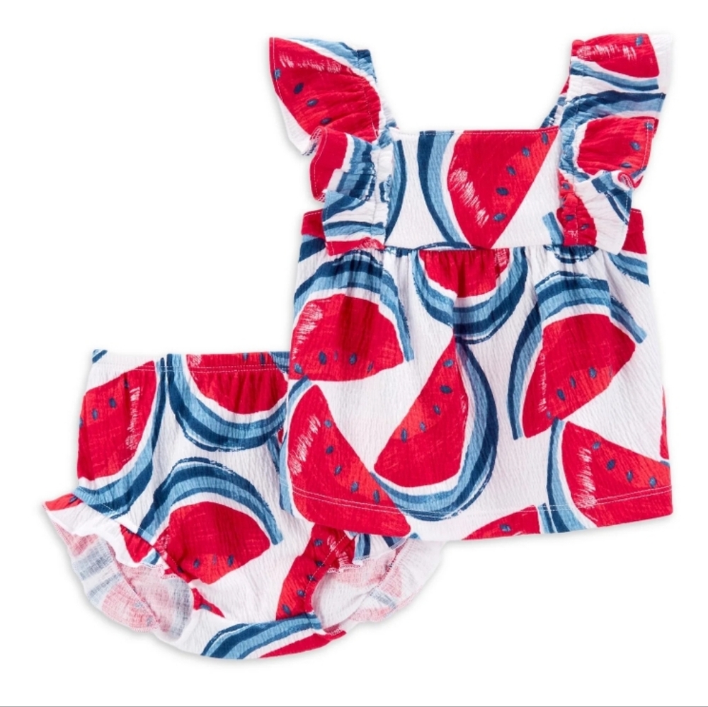 Baby girl watermelon outfit